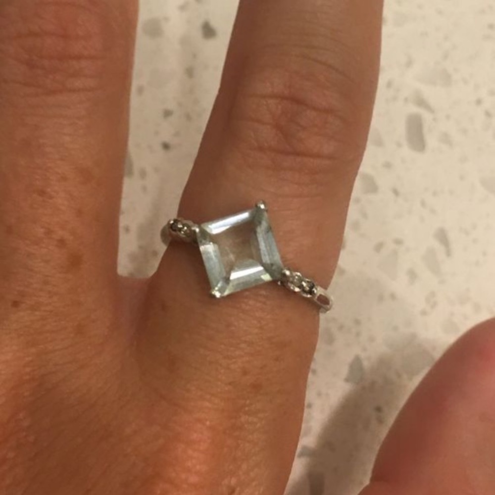 Size Seven Aqua Ring